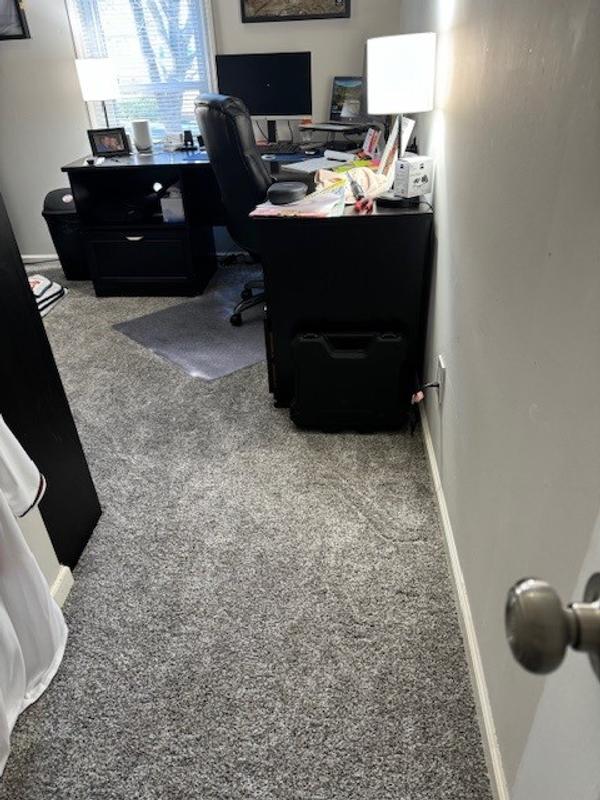 Trendy Threads II - Classy - Gray 60 oz. SD Polyester Texture Installed Carpet