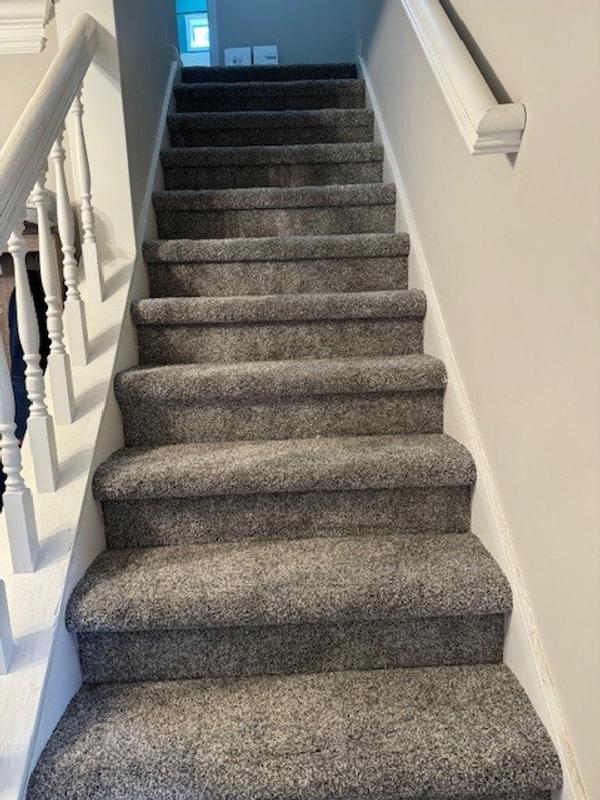 Trendy Threads II - Classy - Gray 60 oz. SD Polyester Texture Installed Carpet