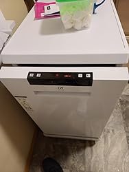 SPT SD-9263W 18″ Wide Portable Dishwasher with ENERGY STAR, 6 Wash Programs, 8 Place Settings and Stainless Steel Tub – White