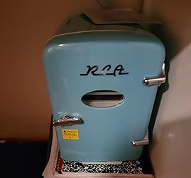 RCA RMIS129-BLUE Mini Retro 6 Can Beverage Refrigerator-Blue,0.14 cubic feet