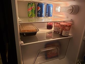 Walsh Compact Refrigerator, Single Door Mini Fridge, Energy Efficient, Adjustable Mechanical Thermostat with Chiller, Reversible Doors and Leveling Front Legs, 1.7 Cu Ft., Black