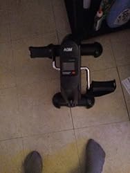 -Mini Exercise Bike, AGM Under Desk Bike Pedal Exerciser Foot Cycle Arm & Leg Pedal Exerciser with LCD Screen Displays