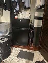 Walsh Compact Refrigerator, Single Door Mini Fridge, Energy Efficient, Adjustable Mechanical Thermostat with Chiller, Reversible Doors and Leveling Front Legs, 1.7 Cu Ft., Black