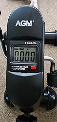 -Mini Exercise Bike, AGM Under Desk Bike Pedal Exerciser Foot Cycle Arm & Leg Pedal Exerciser with LCD Screen Displays