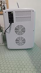 Cooluli Vibe Mini Fridge for Bedroom - With Cool Front Magnetic Whiteboard - 15L Portable Small Refrigerator for Travel, Car & Office Desk - Plug In Cooler & Warmer for Food, Drinks & Skincare (White)