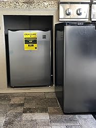 RCA RFR283-STAINLESS 2.6 Cu. Ft. Refrigerator, Stainless Steel, Stainless
