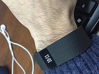 Fitbit Charge HR Wireless Activity Wristband (Black, Large (6.2 - 7.6 in))