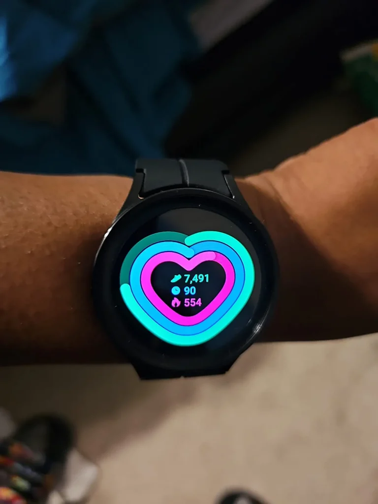 SAMSUNG Galaxy Watch5 Pro Bespoke Edition 45mm Bluetooth Smartwatch, Body, Health, Fitness, Sleep Tracker, Sapphire Crystal Glass, Titanium Frame, US Version, Black Ridge Sport Band, Black