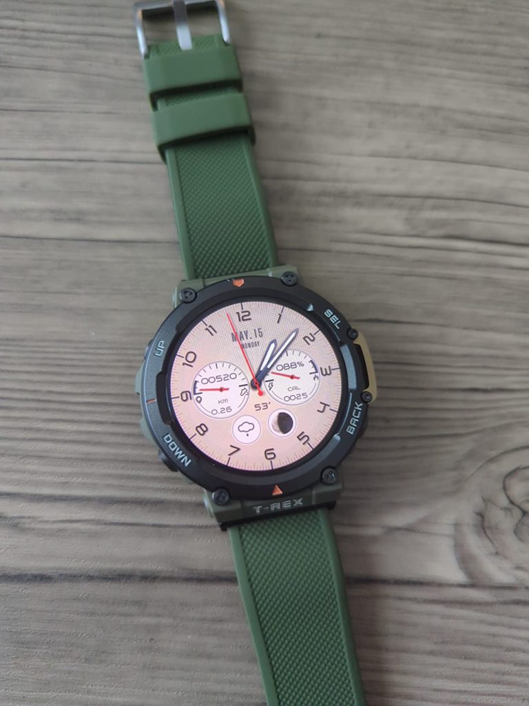 Amazfit T-Rex 2 Rugged Smart Watch, Military Certified, GPS, 24-Day Battery Life, Heart Rate, VO2, SPO2 Monitoring, Pacer, Altitude, 10 ATM Water-Resistant, Sleep Monitoring 
