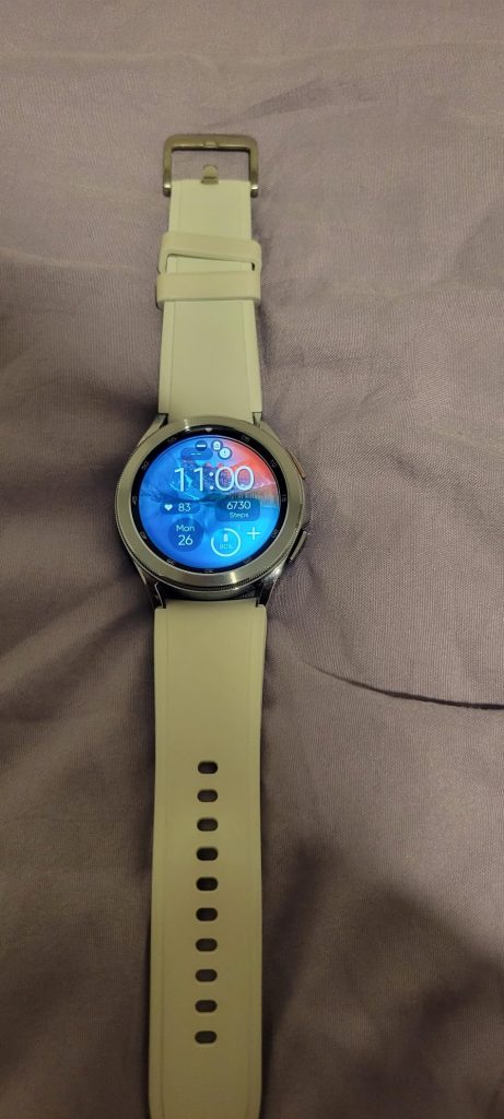 SAMSUNG Galaxy Watch 4 Classic 42mm Smartwatch with ECG Monitor Tracker for Health, Fitness, Running, Sleep Cycles, GPS Fall Detection, LTE, US Version