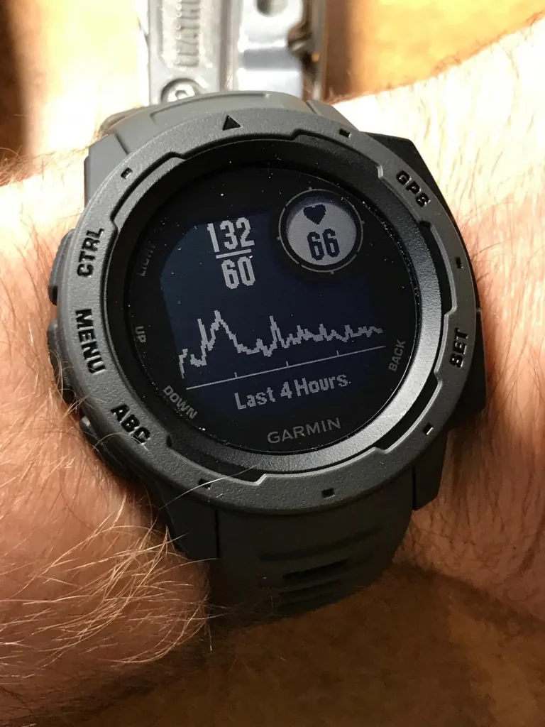 Garmin Instinct, Rugged Outdoor Watch with GPS, Features Glonass and Galileo, Heart Rate Monitoring and 3-Axis Compass, Graphite