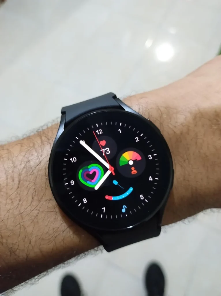 SAMSUNG Galaxy Watch 4 44mm Smartwatch with ECG Monitor Tracker for Health, Fitness, Running, Sleep Cycles, GPS Fall Detection, Bluetooth, US Version, Black